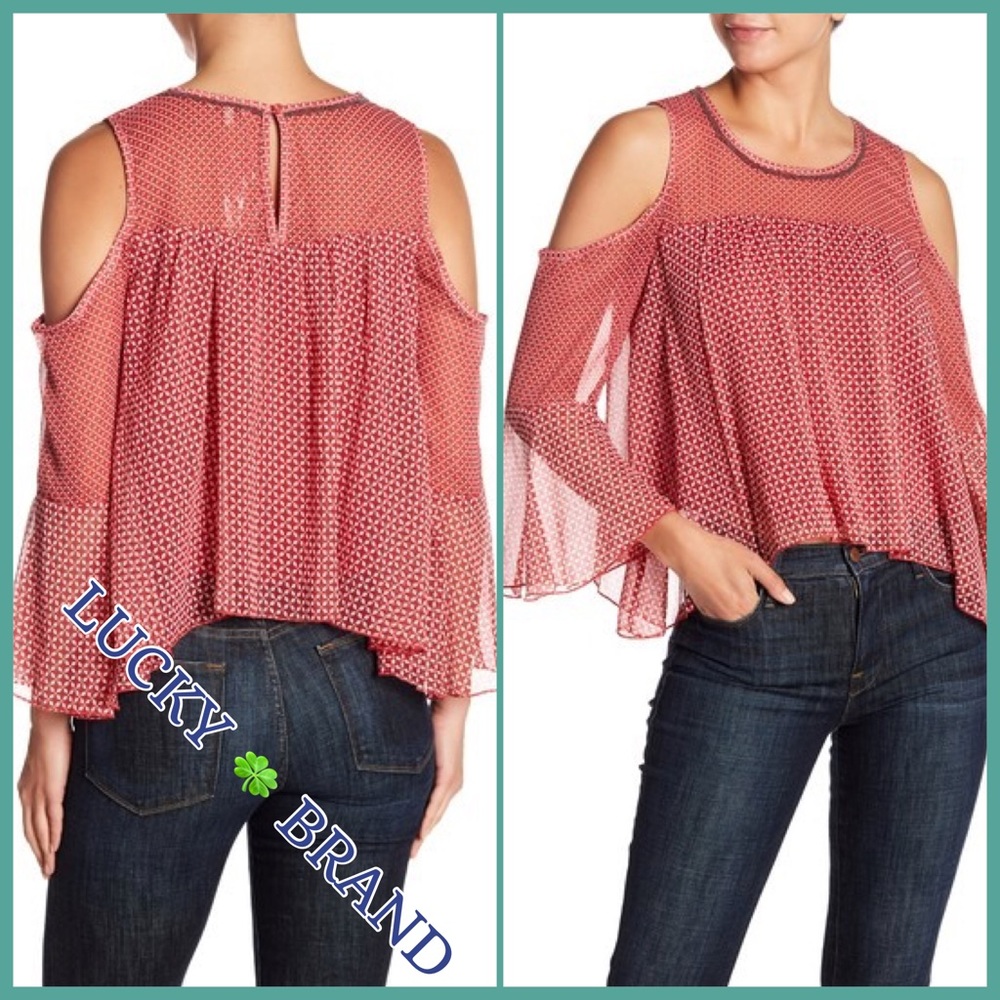 LUCKY BRAND XS Fabulous off the shoulder NWT